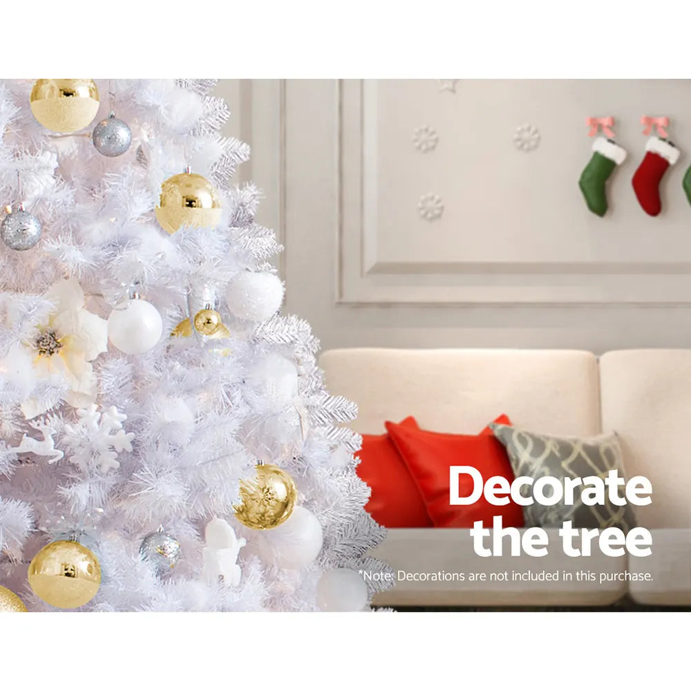 Jingle Jollys Christmas Tree 2.1m 1000 White Tips Xmas Tree Decorations - Image 5
