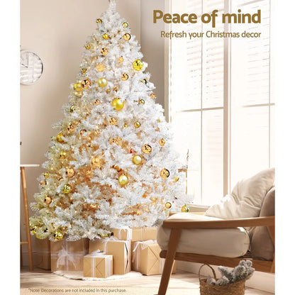 Jingle Jollys Christmas Tree 2.1m 1000 White Tips Xmas Tree Decorations - Image 6