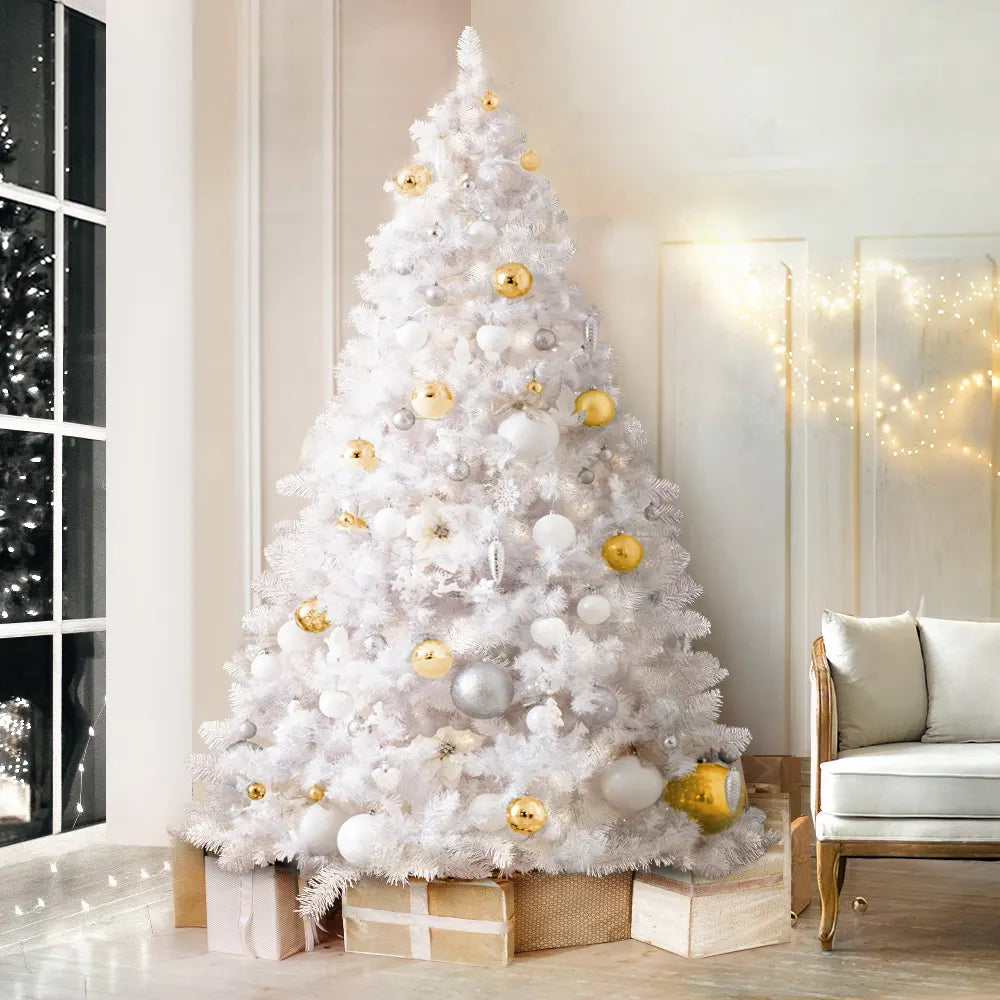Jingle Jollys Christmas Tree 2.1m 1000 White Tips Xmas Tree Decorations - Image 7