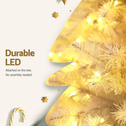 Jingle Jollys Christmas Tree 2.1m 500 LED Xmas Tree Decorations White 1260 Tips - Image 5