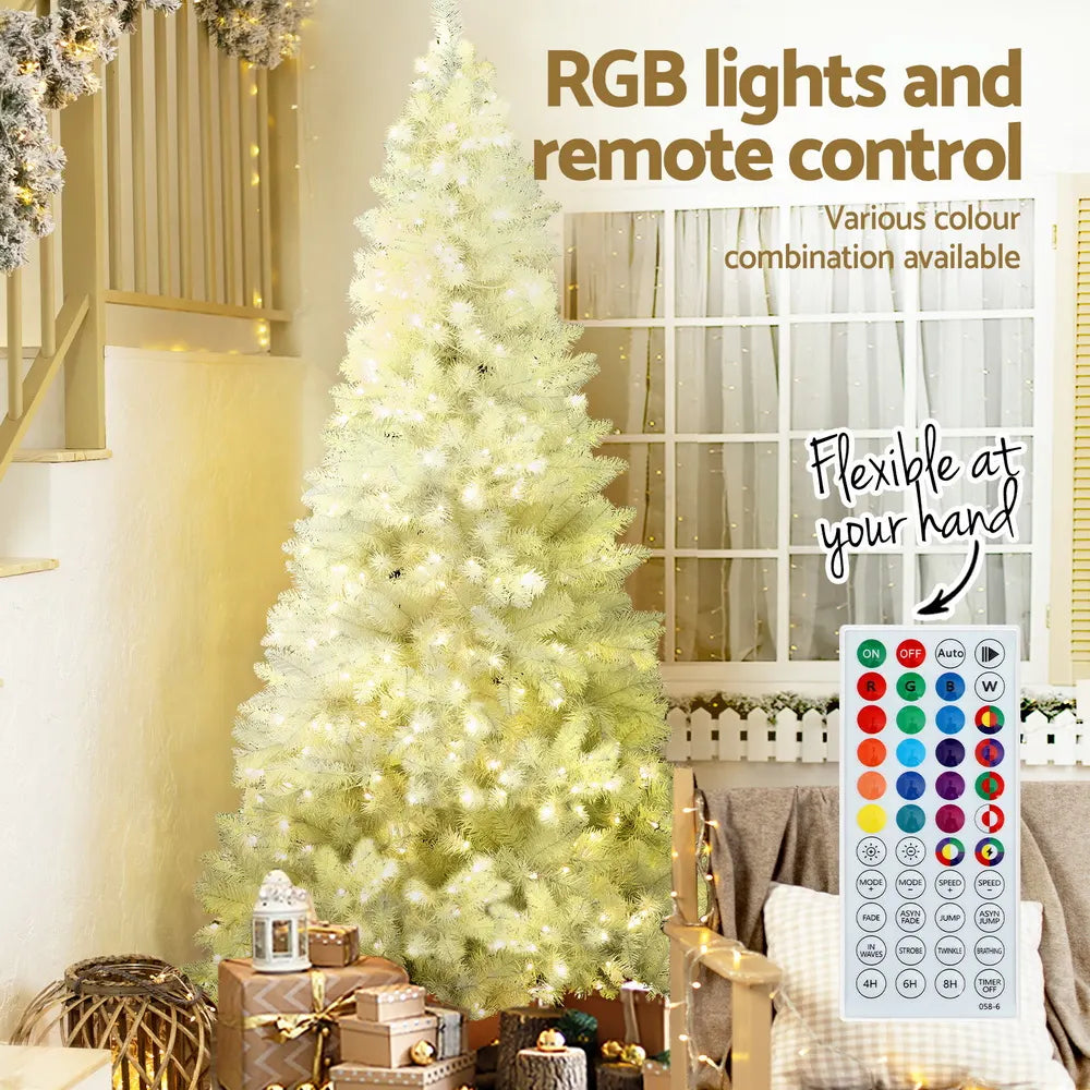 Jingle Jollys Christmas Tree 2.1m RGB Remote Xmas Party Decorations 1310 Tips - Image 5