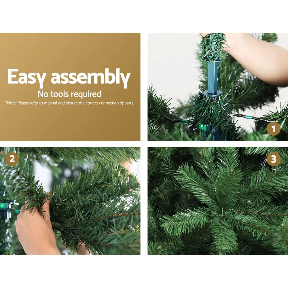 Jingle Jollys Christmas Tree 2.7m Green Xmas Tree Decorations 1590 Tips - Image 5