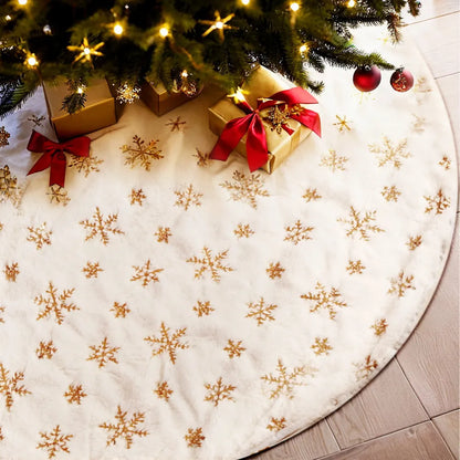 Jingle Jollys Christmas Tree Skirt 120cm Snowflake Ornaments Xmas Decorations - Image 7
