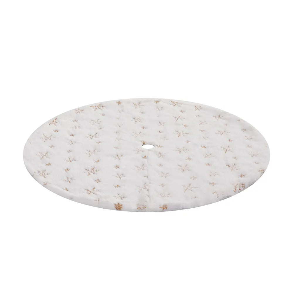 Jingle Jollys Christmas Tree Skirt 90cm Snowflake Ornaments Xmas Decorations - Image 3