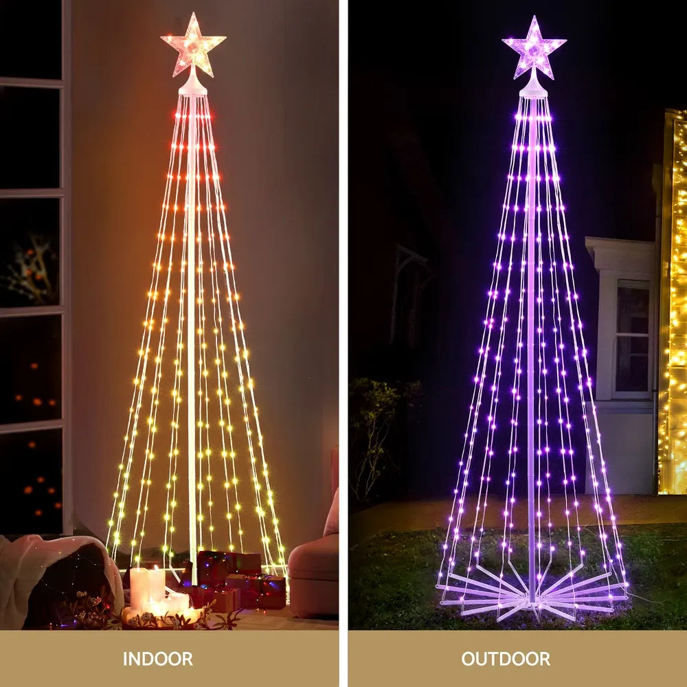 Jingle Jollys Christmas Tree 1.8m 265 RGB LED Fairy Lights Xmas Trees Decoration - Image 5
