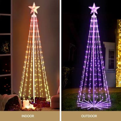 Jingle Jollys Christmas Tree 1.8m 265 RGB LED Fairy Lights Xmas Trees Decoration - Image 5
