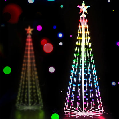 Jingle Jollys Christmas Tree 1.8m 265 RGB LED Fairy Lights Xmas Trees Decoration - Image 7