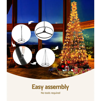 3.6M Christmas Tree LED Solar Warm Jingle Jollys - Image 7