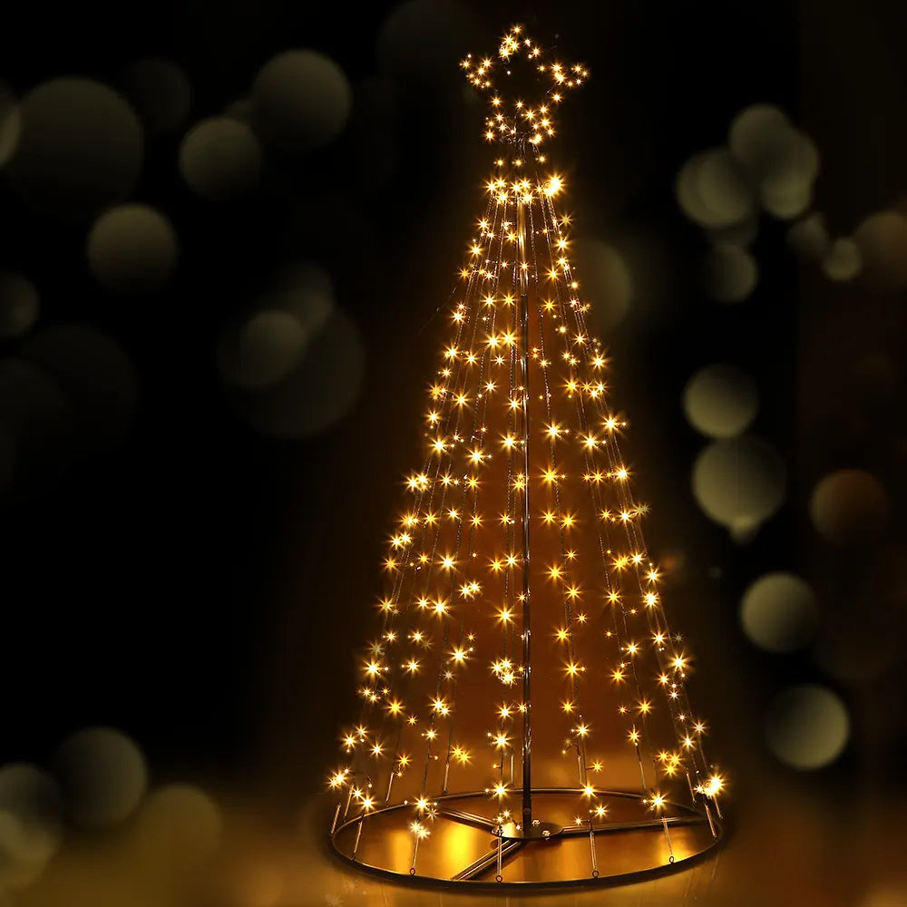 2.1M Christmas Tree LED Solar Warm Jingle Jollys - Image 8