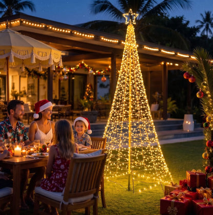 Jingle Jollys Solar Christmas Tree 3.6m 800 LED Net Lights Xmas Trees Decoration - Image 6