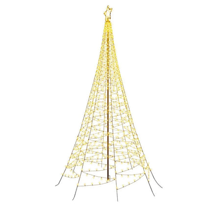 Jingle Jollys Solar Christmas Tree 3.6m 800 LED Net Lights Xmas Trees Decoration - Image 3