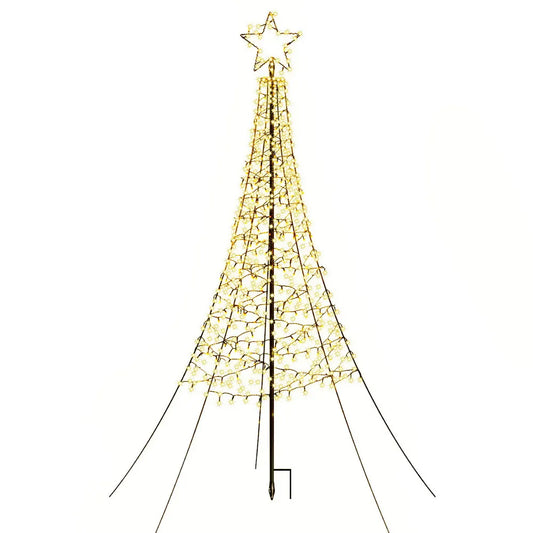 Jingle Jollys Solar Christmas Tree 2.1m 320 LED Net Lights Xmas Trees Decoration