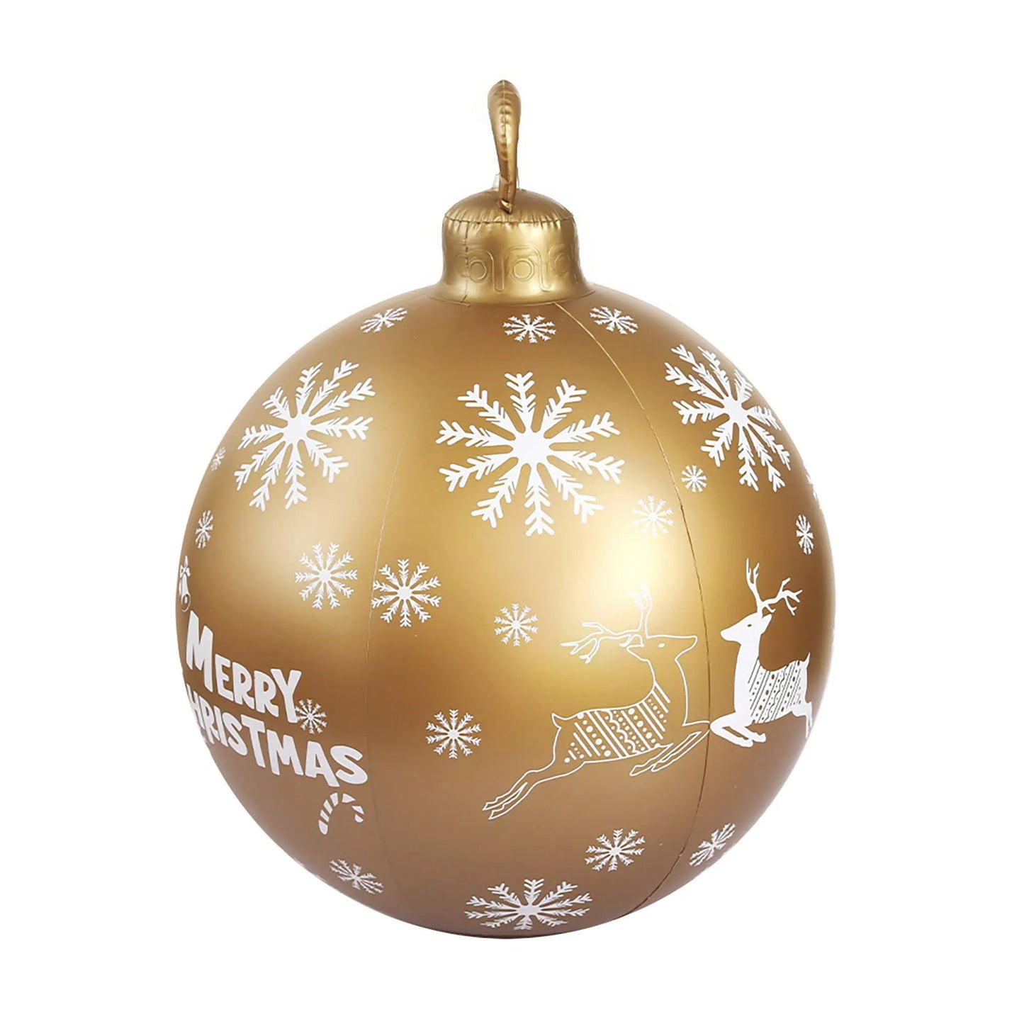 Jingle Jollys Christmas Inflatable Ball Bauble 60cm Outdoor Decoration Gold - Image 3
