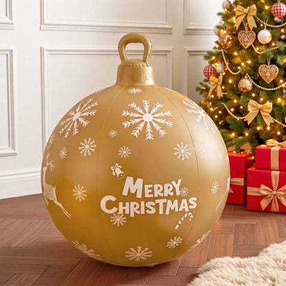 Jingle Jollys Christmas Inflatable Ball Bauble 60cm Outdoor Decoration Gold - Image 8