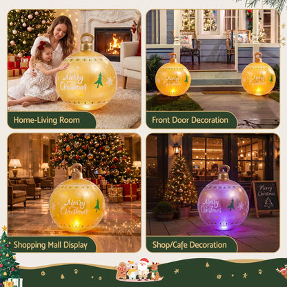 Jingle Jollys Christmas Inflatable Ball 60cm Led Illuminated Xmas Decoration - Image 8
