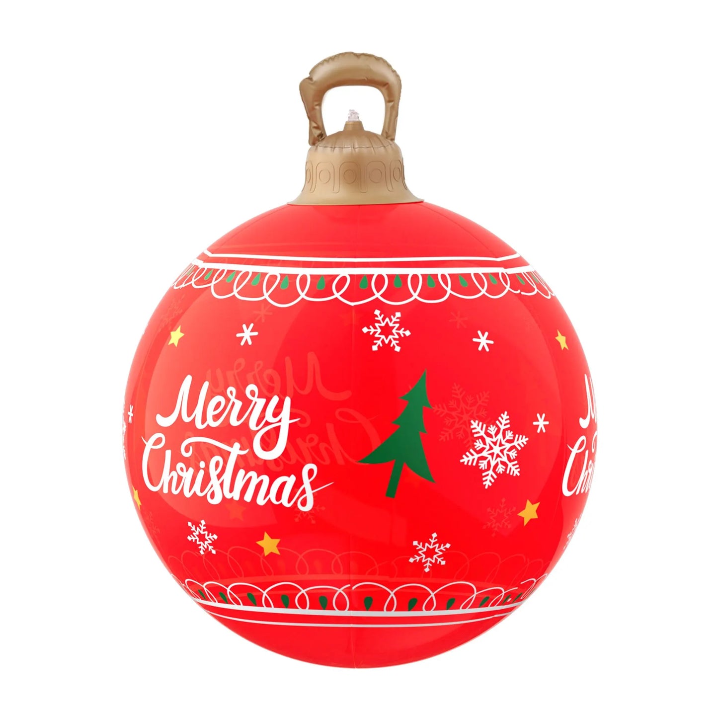 Jingle Jollys Christmas Inflatable Ball 60cm Led Illuminated Xmas Decoration Red - Image 3