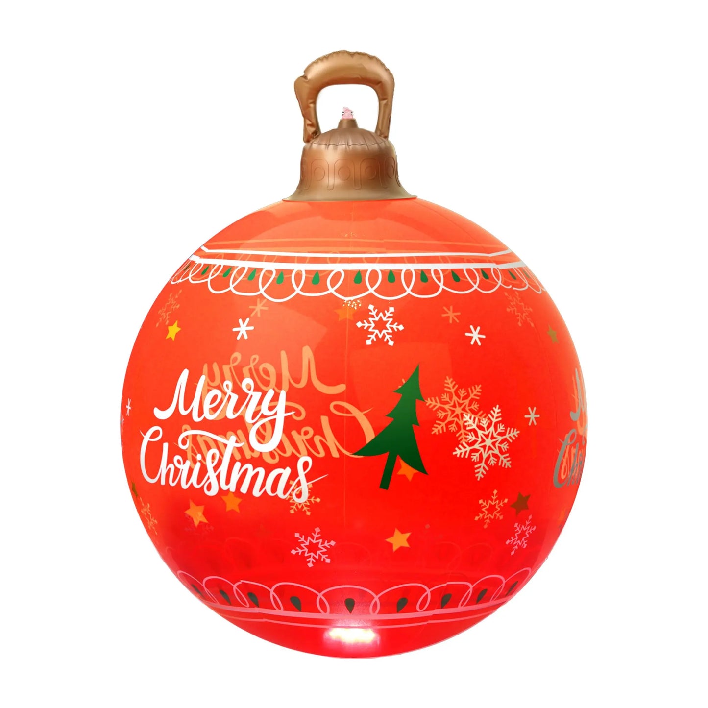 Jingle Jollys Christmas Inflatable Ball 60cm Led Illuminated Xmas Decoration Red - Image 4
