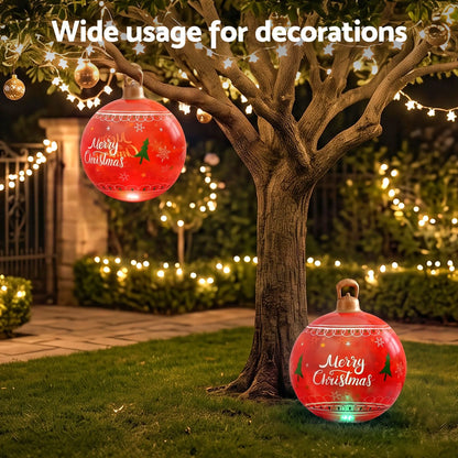 Jingle Jollys Christmas Inflatable Ball 60cm Led Illuminated Xmas Decoration Red - Image 7