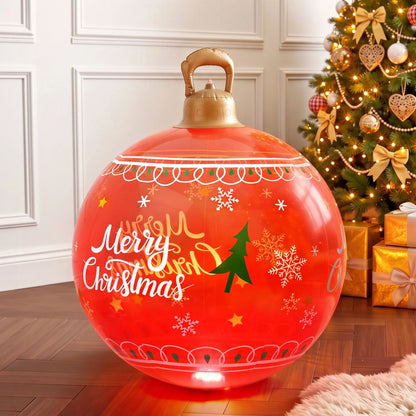Jingle Jollys Christmas Inflatable Ball 60cm Led Illuminated Xmas Decoration Red - Image 9