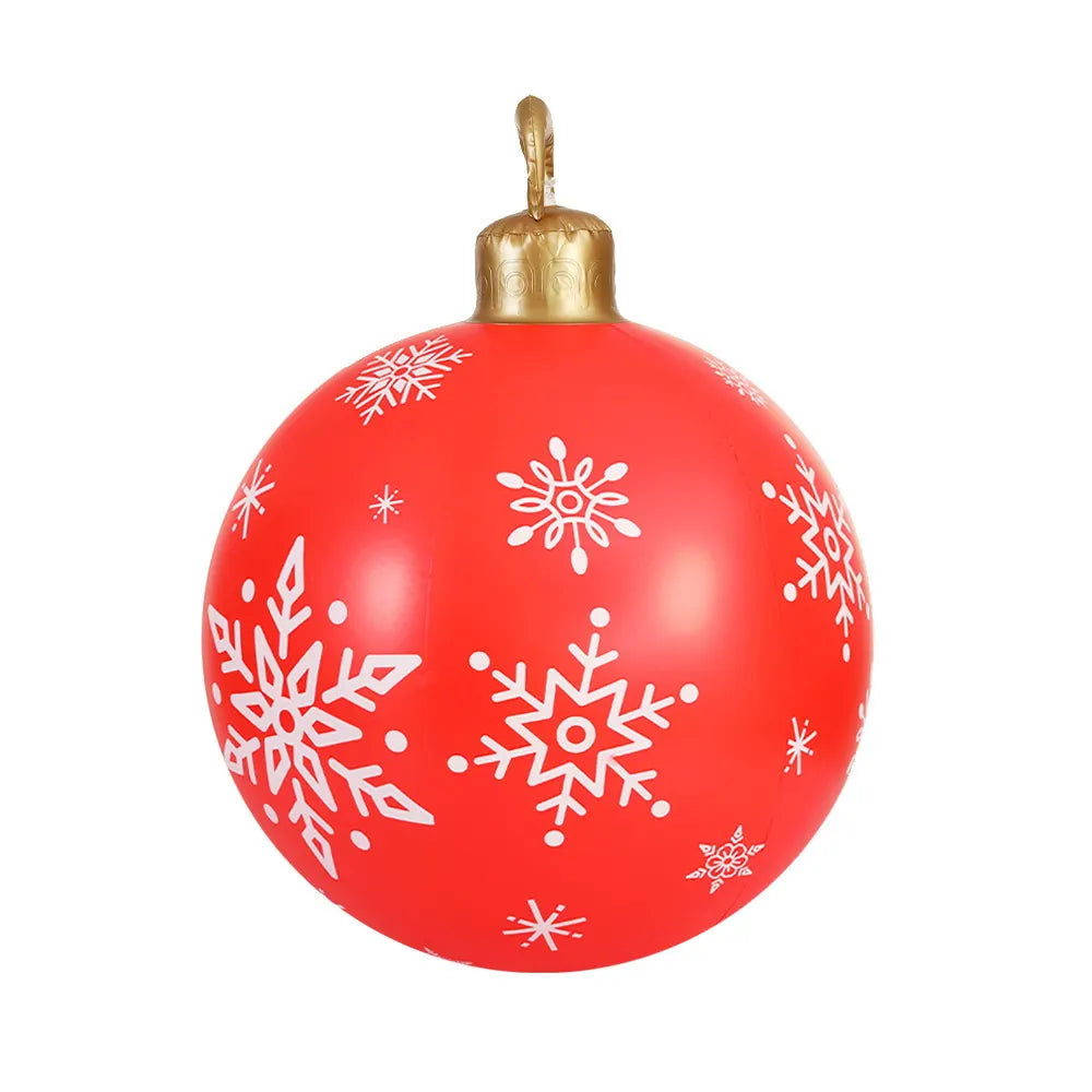 Jingle Jollys Christmas Inflatable Ball Bauble 60cm Outdoor Decoration Red - Image 3