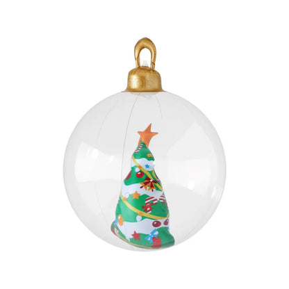 Jingle Jollys Christmas Inflatable Ball 60cm Tree Decoration Giant Bauble Clear - Image 3