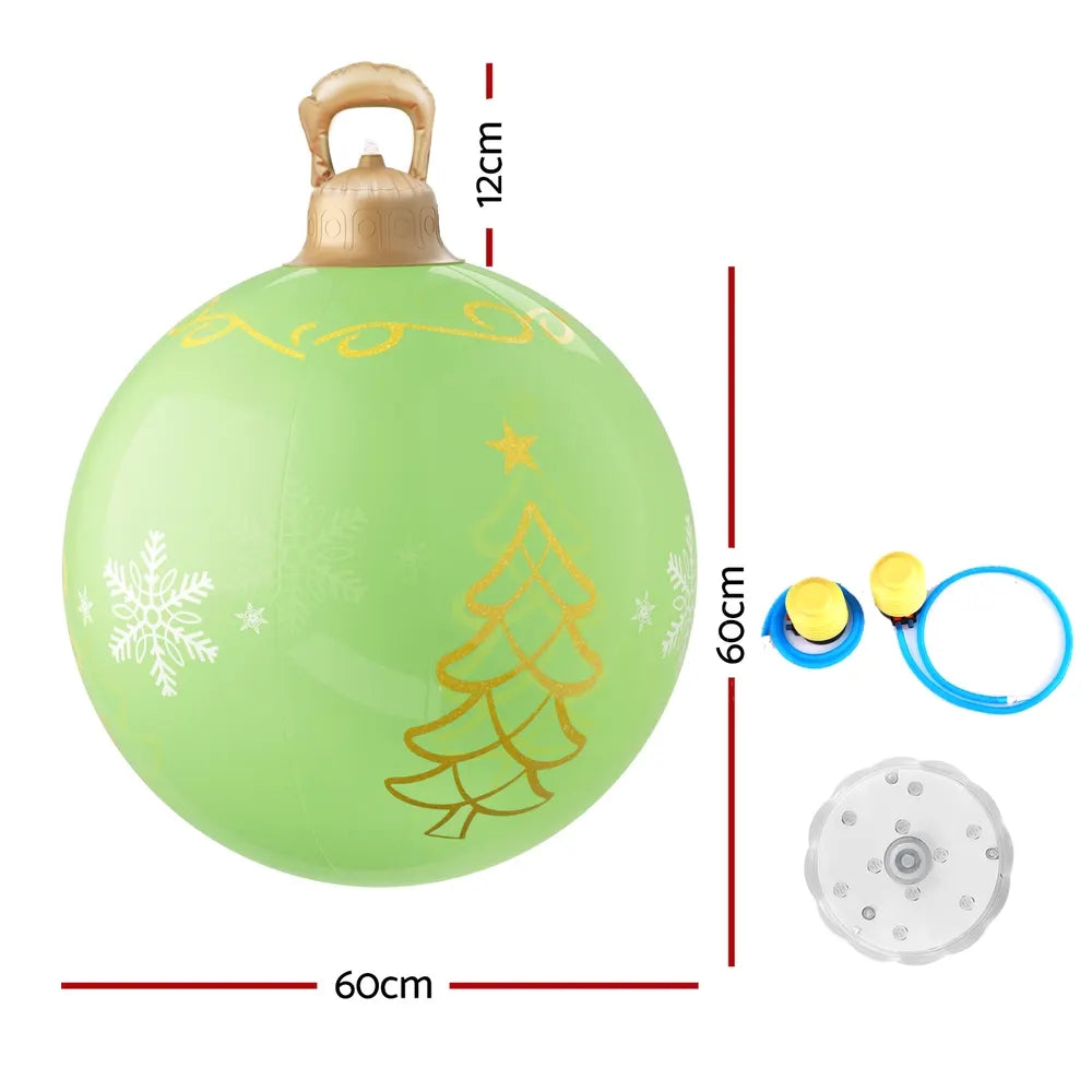 Jingle Jollys Christmas Inflatable Ball 60cm Led Illuminated Xmas Decoration - Image 2