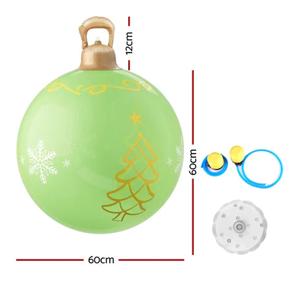 Jingle Jollys Christmas Inflatable Ball 60cm Led Illuminated Xmas Decoration - Image 2