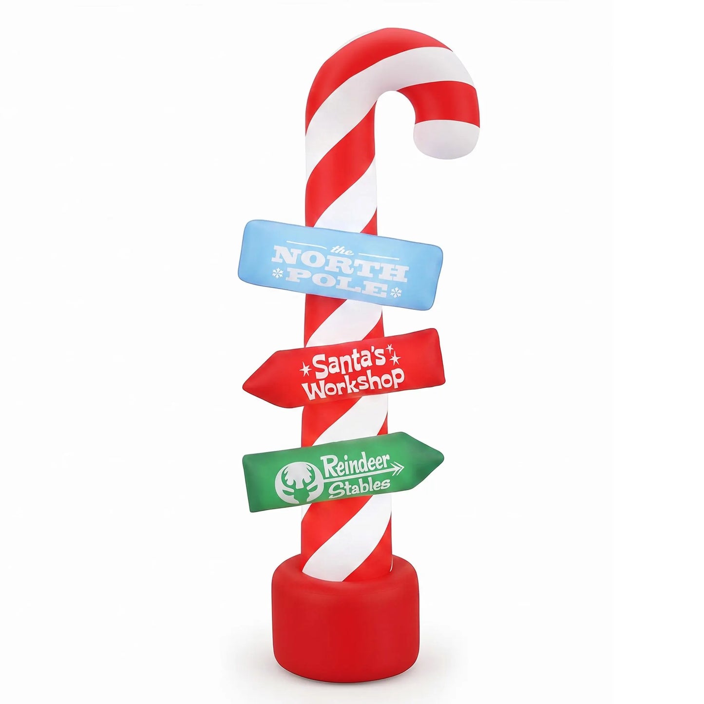 Jingle Jollys Christmas Inflatable Candy Pole 2.4M Illuminated Decorations - Image 3