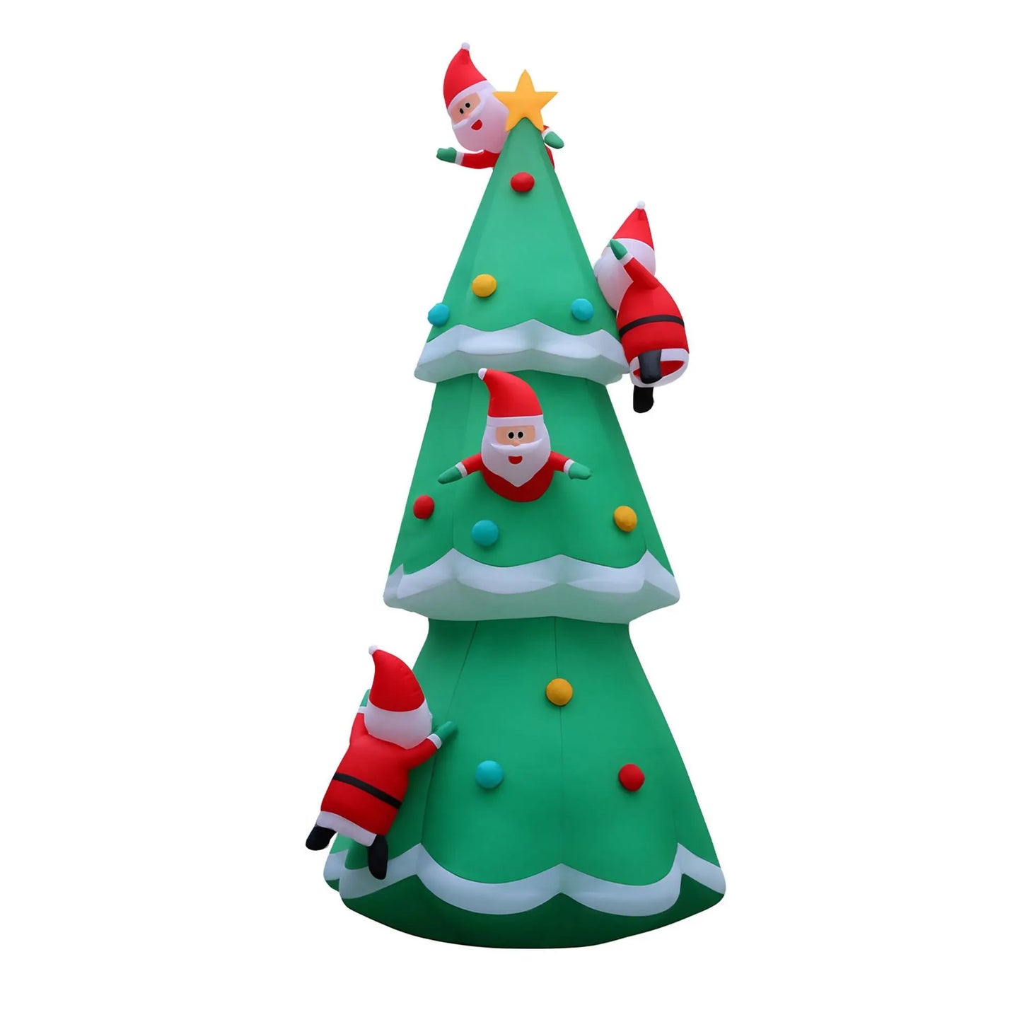 Jingle Jollys Christmas Inflatable Santa Tree 5M Illuminated Decorations - Image 3