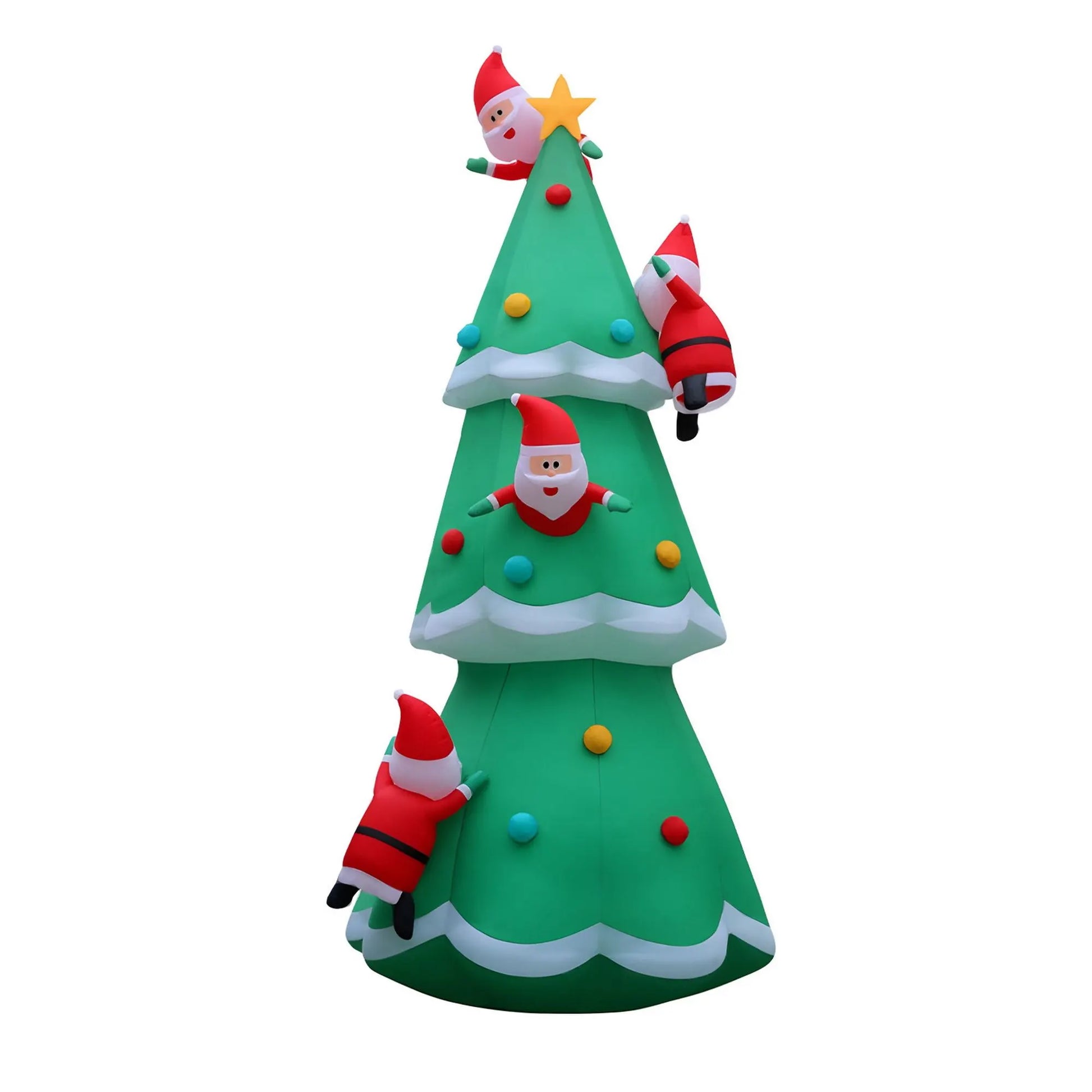Jingle Jollys Christmas Inflatable Santa Tree 5M Illuminated Decorations - Image 3