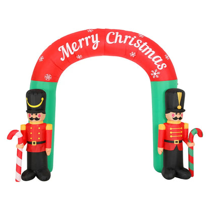 Jingle Jollys Christmas Inflatable Archwary Nutcracker 3M Illuminated Decorations - Image 3
