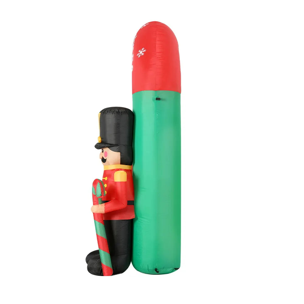 Jingle Jollys Christmas Inflatable Archwary Nutcracker 3M Illuminated Decorations - Image 4
