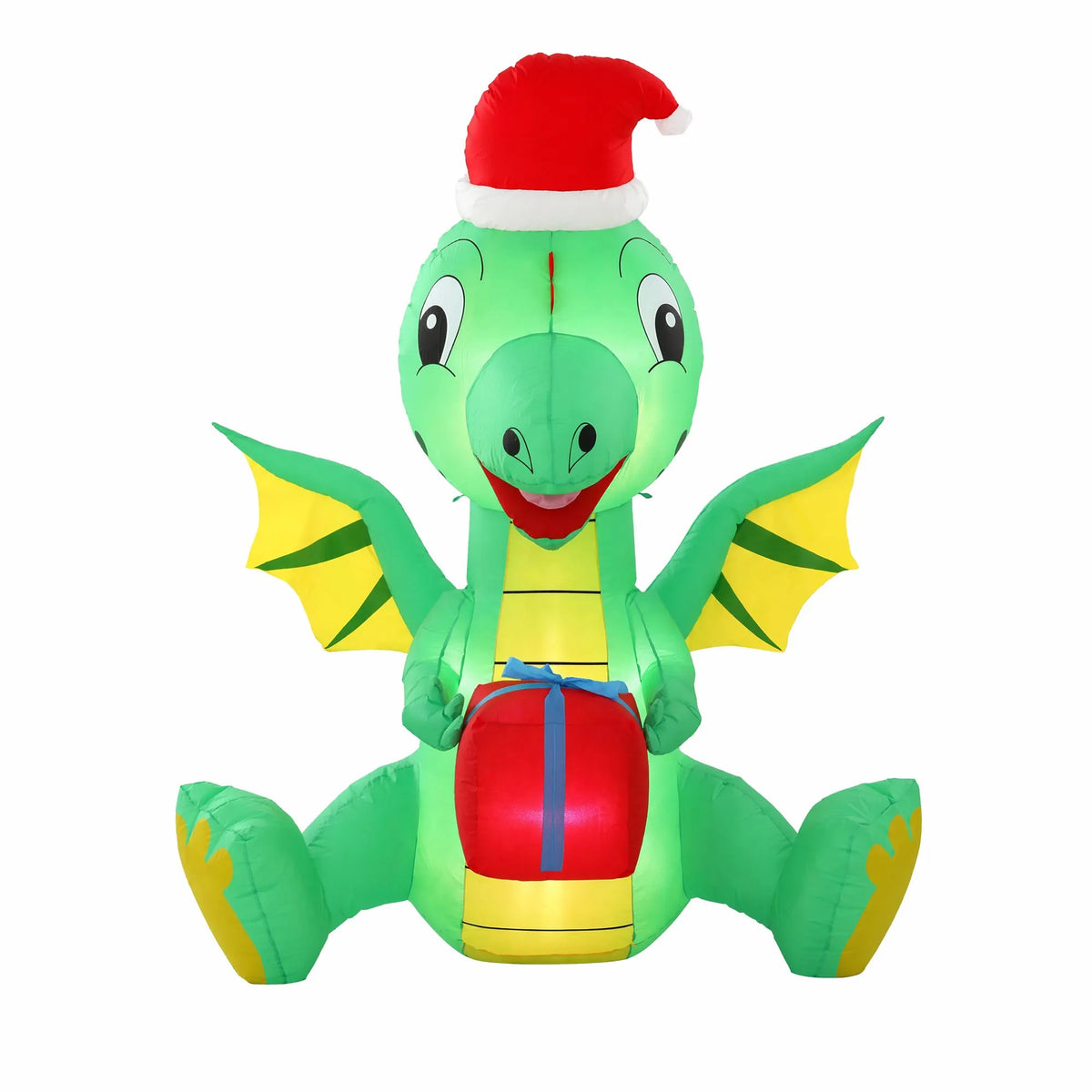Jingle Jollys Christmas Inflatable Dragon 1.8M Height LED Outdoor Decorations Illuminated - Image 3