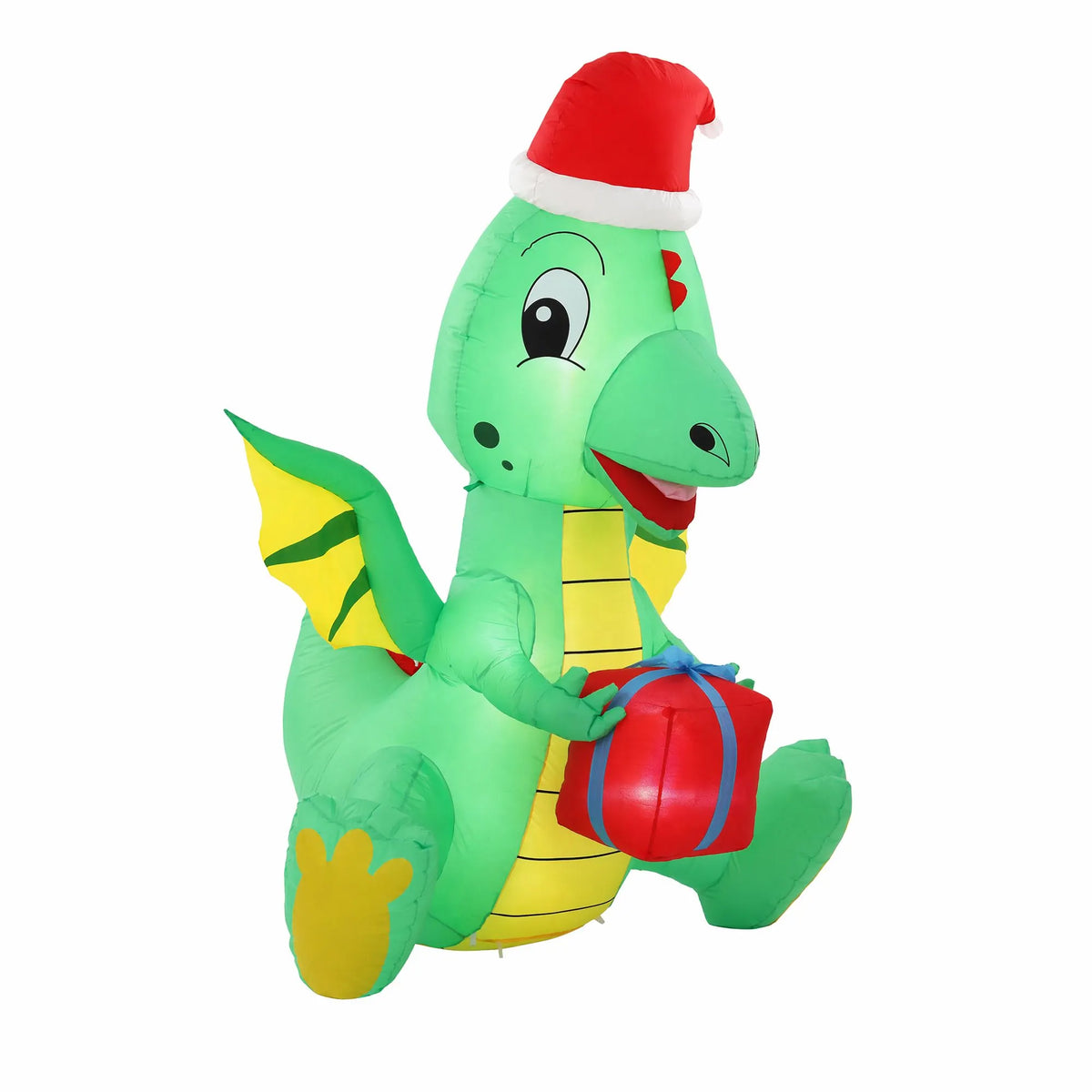 Jingle Jollys Christmas Inflatable Dragon 1.8M Height LED Outdoor Decorations Illuminated - Image 4