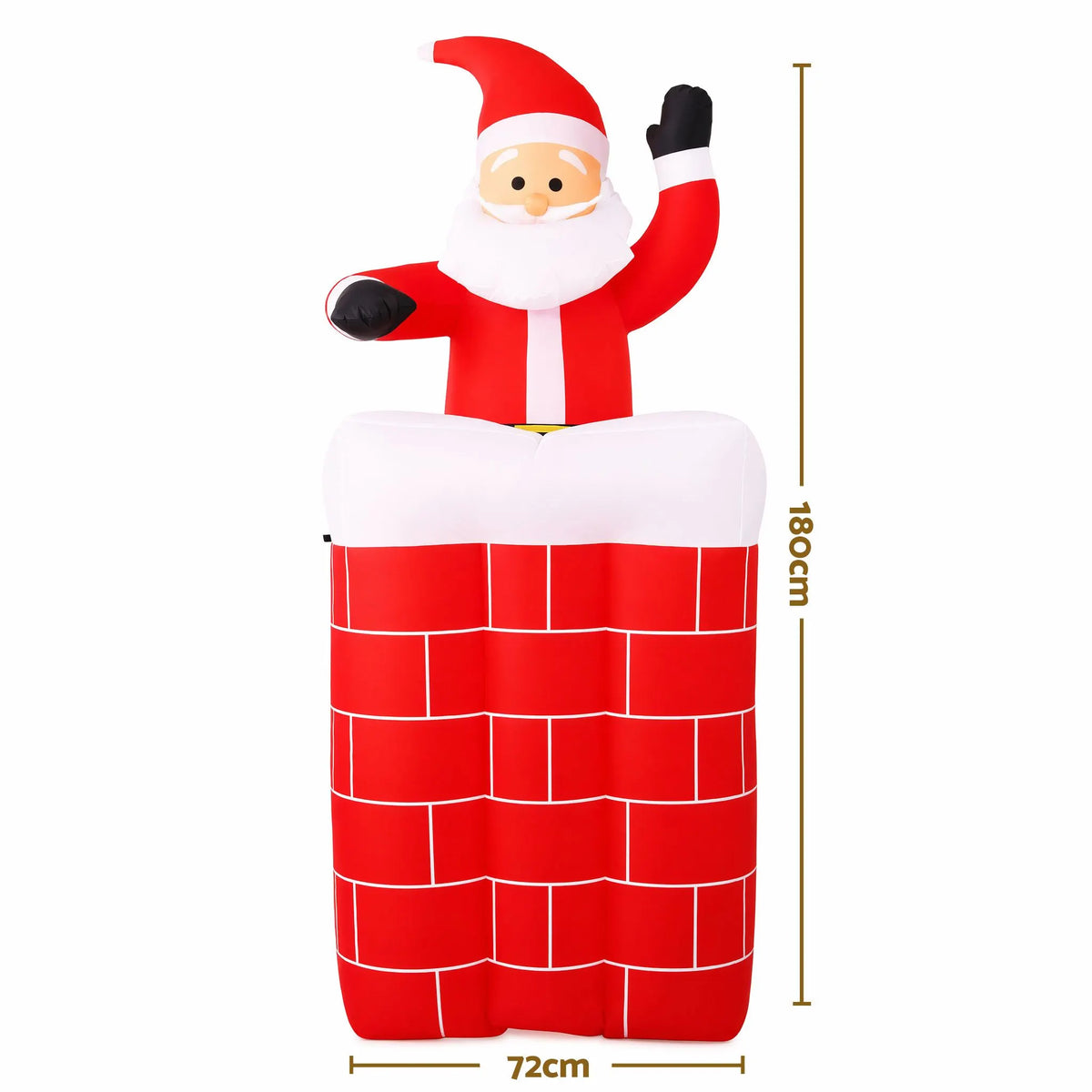 Jingle Jollys Christmas Inflatable Santa Pop Up 1.8M Illuminated Decorations - Image 2