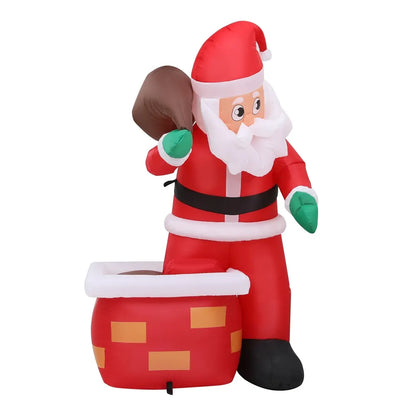 Jingle Jollys Christmas Inflatable Santa Illuminated Decorations - Image 3