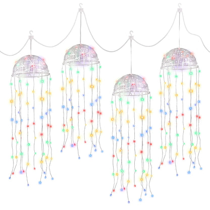 Jingle Jollys Christmas Lights Solar Jellyfish 4Pcs Garden Decorative Multi-Color - Image 8