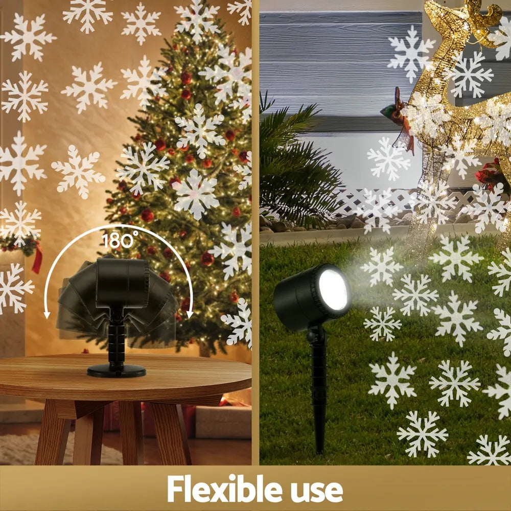Jingle Jollys Christmas Lights Laser Light Snowflake Projector Indoor Outdoor - Image 6