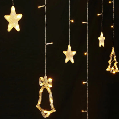 Jingle Jollys 3M Christmas Icicle Lights String Lights 138 LED Warm White - Image 3