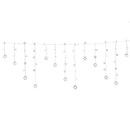Jingle Jollys 6M Christmas Icicle Lights String Light 160 LED Solar Powered Cold