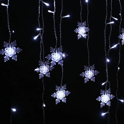 Jingle Jollys 6M Christmas Icicle Lights String Light 160 LED Solar Powered Cold - Image 3