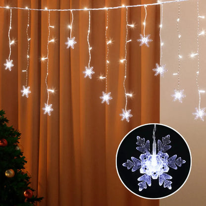 Jingle Jollys 6M Christmas Icicle Lights String Light 160 LED Solar Powered Cold - Image 7