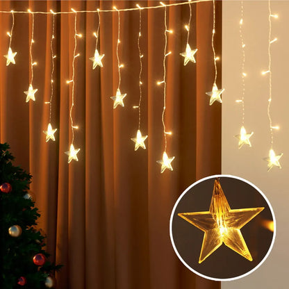 Jingle Jollys 6M Christmas Icicle Lights String Light 160 LED Solar Powered Warm - Image 7