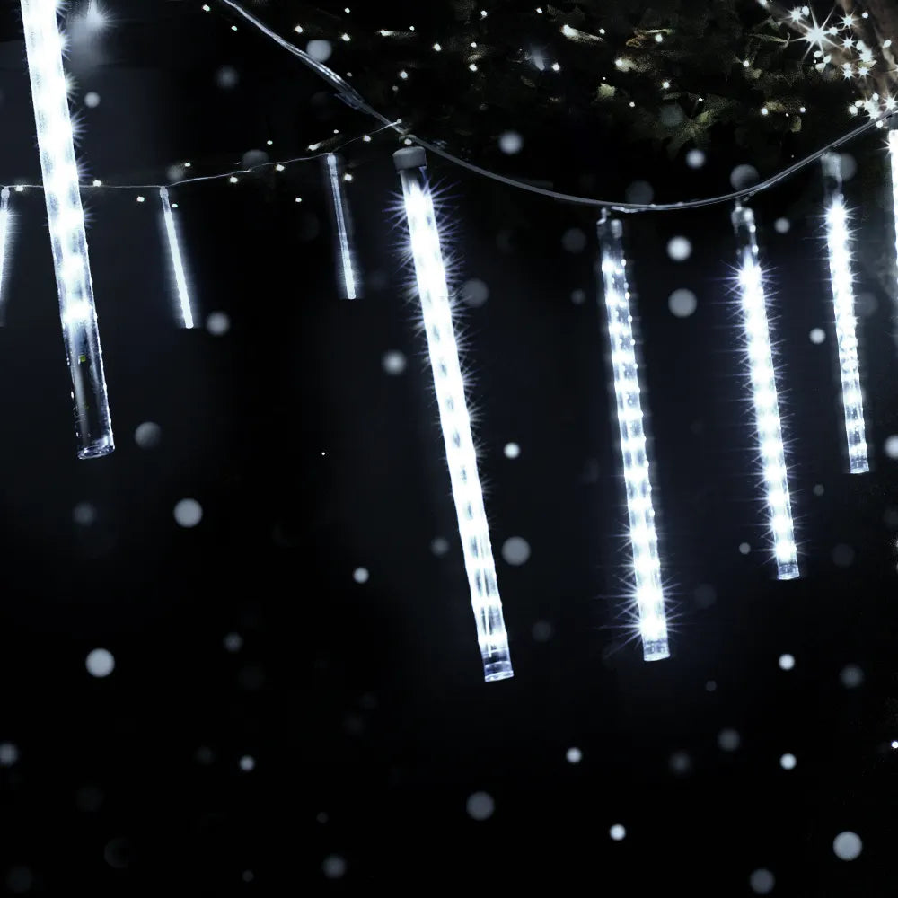 12M Christmas Lights Icicle Light 960 LED Falling Metor Jingle Jollys - Image 7