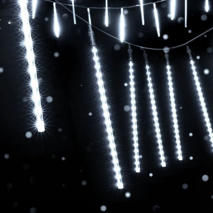 Jingle Jollys 7M Christmas Lights Shower Light 288 LED Icicle Falling Metor - Image 6