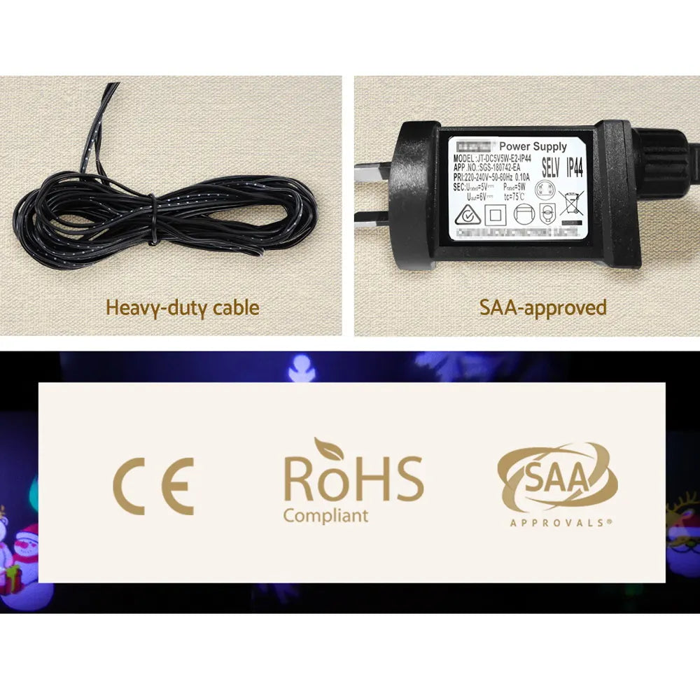 Jingle Jollys Christmas Lights Projector Light Outdoor Decorations Outdoor - Image 6