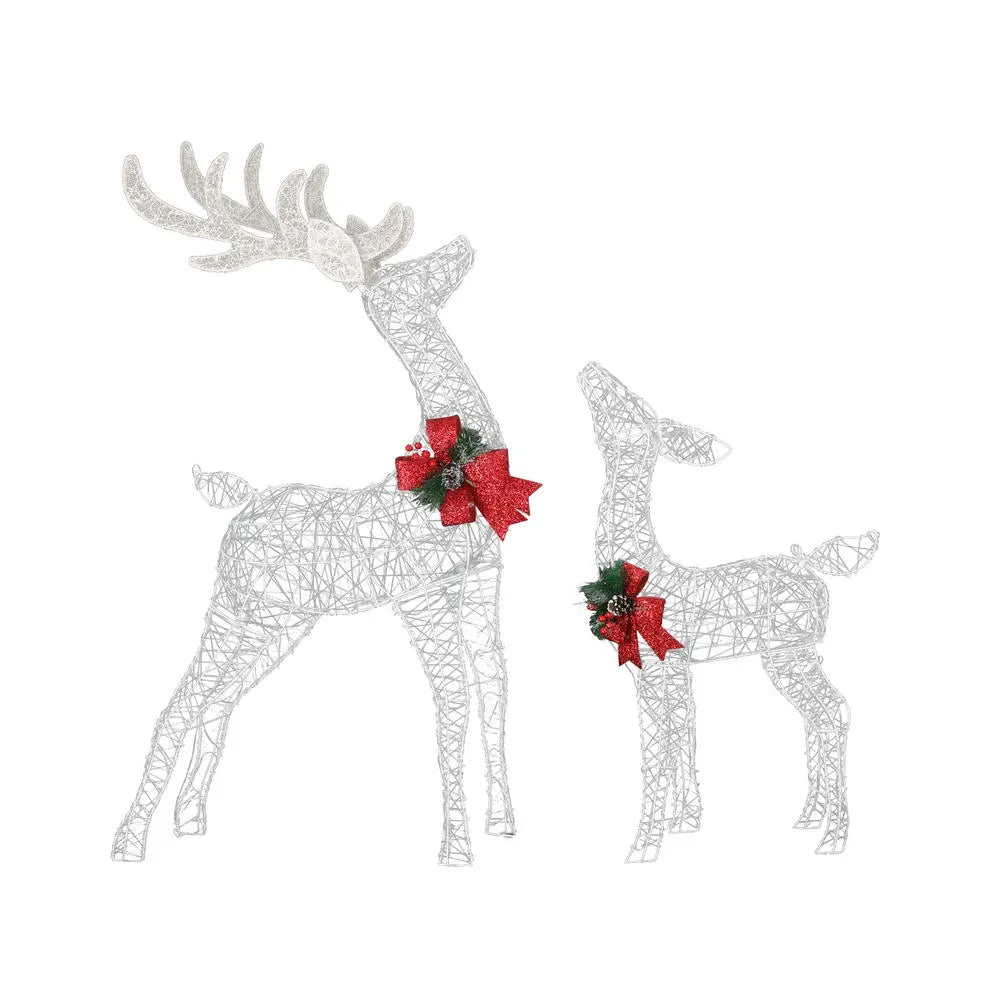 Jingle Jollys Christmas Lights 2pcs Reindeer Set Fairy Light 170 LED Decorations - Image 3