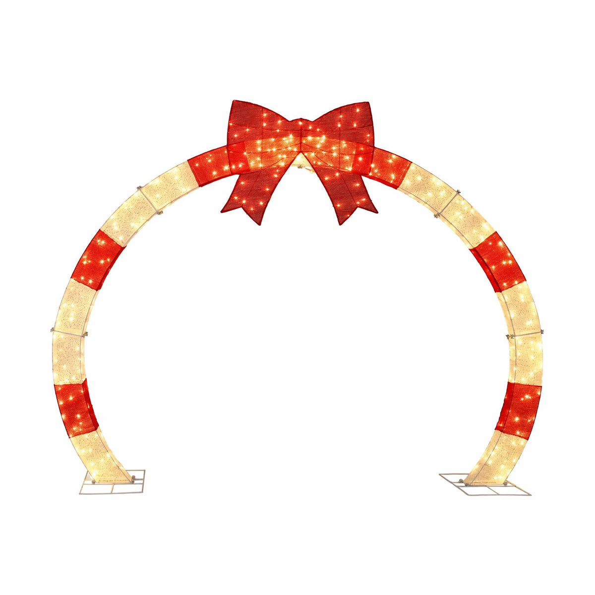 Jingle Jollys 2.5m Christmas Archway Pre-Lit Warm White LED Outdoor Garden Decoration - Image 2