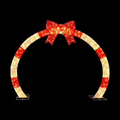 Jingle Jollys 2.5m Christmas Archway Pre-Lit Warm White LED Outdoor Garden Decoration - Image 9