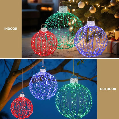 Jingle Jollys Christmas Lights 320 LED Fairy Light 3pcs Ball Decorations Set - Image 5